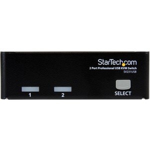 StarTech.com 2 Port VGA USB KVM Switch - VGA KVM Umschalter inkl. Kabel - 2 Computer - VGA, SVGA - 1920 x 1440 - 1U