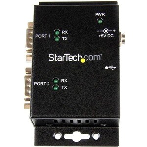 StarTech.com 2 Port USB auf Seriell RS232 Adapter - USB / DB9 Hub Wandmontagefähig - USB - PC, Mac - 2 x Anzahl externe se