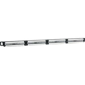 StarTech.com 24 Port 0,5 HE Cat5e Patch Panel - RJ45 Ethernet Rackmount Cat 5e 110 Patch Panel - 24 x RJ-45 - 24 x RJ-11 -