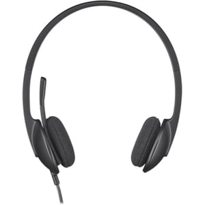 Casque Logitech H340 - Filaire - Design Sur tête - Stéréo - Couleur Noir - Binaural - Semi-ouvert - Fréquence 20 Hz/20 kHz