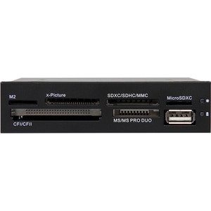 3.5IN FRONT BAY 22-IN-1 USB 2.0 CARD READER - CF/SD/MMC/MS/XD