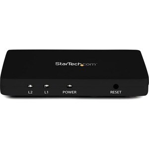 StarTech.com 2 Port HDMI 4k Video Splitter - 1x2 HDMI Verteiler mit Aluminiumgehäuse - 4k @ 30 Hz - bis 30 Hz - 3840 × 216