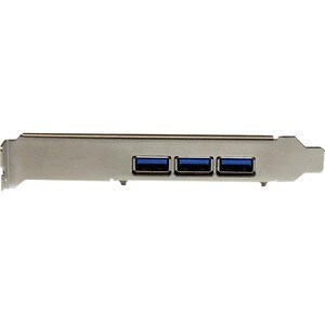 StarTech.com Carte contrôleur PCI Express à 4 ports USB 3.0 - 3 externes 1 interne - Adaptateur PCIe USB avec UASP - 4 Tot