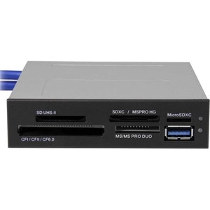 StarTech.com Lecteur multi-cartes interne USB 3.0 avec support UHS-II - SD, MultimediaCard (MMC), SDXC, SDHC, miniSD, micr