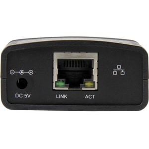 StarTech.com 10/100 Mbit/s Ethernet auf USB 2.0 Netzwerk LPR Printserver - USB Druckserver / Print Server mit Auto-sensing
