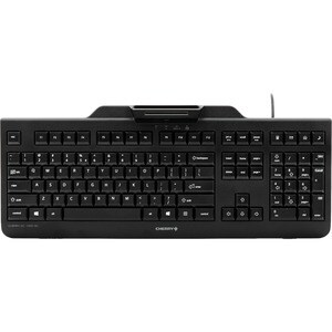 CHERRY KC 1000 SC Security Keyboard - Cable Connectivity - USB Interface - 104 Key - English (US) - Black