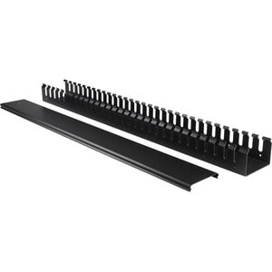 StarTech.com Panneau de gestion de câbles 0U de 91 cm pour rack - Guide-câbles avec conduit encoché - Organisateur pour câ