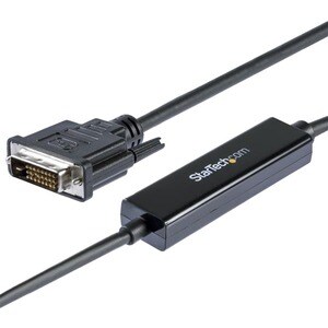StarTech.com 1m USB-C auf DVI Adapterkabel - 1920x1200 - Schwarz - Cable for Projektor, Monitor, Workstation, Videogerät, 