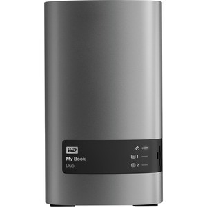 WD My Book Duo WDBFBE0160JBK-EESN 2 x Gesamtzahl Einschübe DAS-Speichersystem - 16 TB HDD Desktop - 20 TB Supported HDD Ca