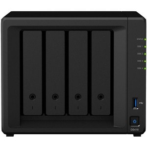 Synology DiskStation DS418 4 x Gesamtzahl Einschübe SAN/NAS-Speichersystem Quad-Core 1,40 GHz - 2 GB RAM - DDR4 SDRAM Desk