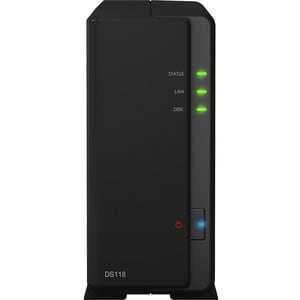 Synology DiskStation DS118 1 x Gesamtzahl Einschübe SAN/NAS-Speichersystem Quad-Core 1,40 GHz - 1 GB RAM - DDR4 SDRAM Komp