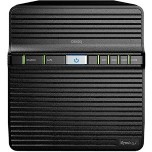 Synology DiskStation DS420j 4 x Gesamtzahl Einschübe SAN/NAS-Speichersystem RTD1296 Quad-Core 1,40 GHz - 1 GB RAM - DDR4 S