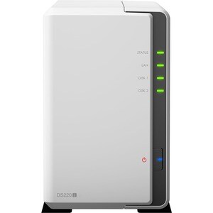 Synology DiskStation DS220J 2 x Gesamtzahl Einschübe SAN/NAS-Speichersystem RTD1296 Quad-Core 1,40 GHz - 512 MB RAM - DDR4