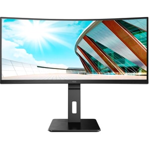 AOC CU34P2A 34 Zoll Class UW-QHD Gekrümmter Bildschirm Gaming-LCD-Monitor - 21:9 Format - Schwarz - 86,4 cm (34 Zoll) View