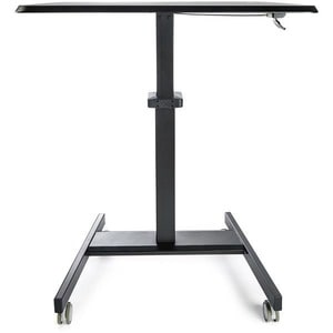 StarTech.com STSCART2 Höhenverstellbarer Schreibtisch - Sit Stand Workstation -Ergonomischer Stehpult mit Rollen - Rechtec