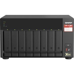 QNAP TS-873A-8G 8 x Gesamtzahl Einschübe NAS-Speichersystem - 5 GB Größe Flash-Speicher - AMD Ryzen V1500B Quad-Core 2,20 