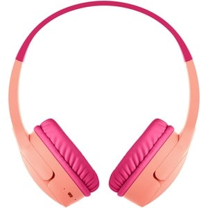 Belkin SOUNDFORM Mini Kabel/Kabellos Auf den Ohren, Kopfbügel, Über das Ohr Stereo Headset - Rosa - Binaural - Geschlossen