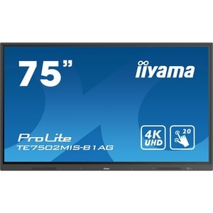 iiyama ProLite TE7502MIS-B1AG 190,5 cm (75 Zoll) LCD Digital-Signage-Display - Touchscreen - 3840 x 2160 - 400 cd/m² - 216