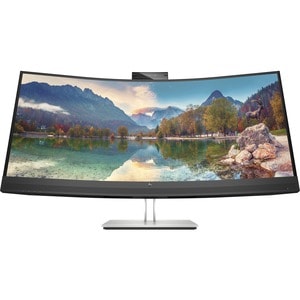 HP E34m G4 86,4 cm (34 Zoll) Webcam WQHD Gekrümmter Bildschirm LCD-Monitor - 21:9 Format - 863,60 mm Class - Vertical-Alig