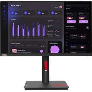Lenovo ThinkVision T24i-30 24 Zoll Class Full HD LCD-Monitor - 16:9 Format - 60,5 cm (23,8 Zoll) Viewable - IPS-Technologi