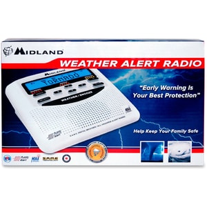 WEATHER ALERT RADIO NOAA BOX S.A.M.E. 25 COUNTIES 3X AA BACK UP