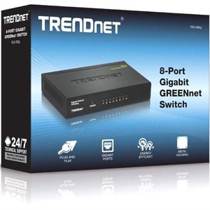 Trendnet GREENnet, Unmanaged, Gigabit Ethernet (10/100/1000), Vollduplex