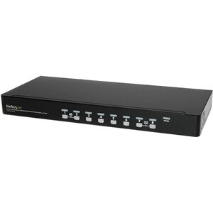 StarTech.com Kit de commutateur KVM USB à montage sur rack 1U 8 ports avec affichage à l'écran et câbles - 8 Ordinateur(s)