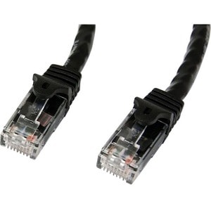 StarTech.com 5m Cat6 Snagless Gigabit UTP Netzwerkkabel - Cat 6 RJ45 Netzwerkkabel mit Knickschutz - Schwarz - Cable for N