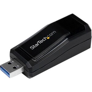 StarTech.com Adaptateur Réseau USB 3.0 vers RJ45 Gigabit Ethernet - 10/100/1000Mbps - Noir - USB - 1024 Mo/s Taux de trans