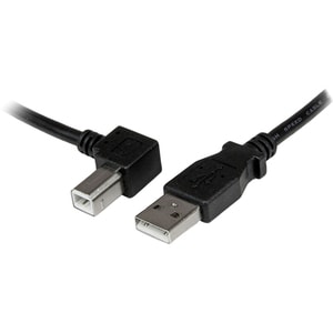 StarTech.com 1m USB 2.0 A auf B Kabel links gewinkelt - St/St - Cable for Drucker, Scanner, Festplatte - Abschirmung - Nic