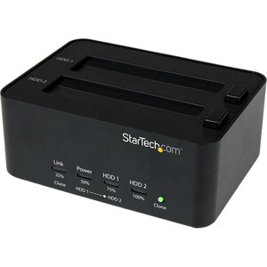 StarTech.com Duplicateur et effaceur USB 3.0 pour disque dur SATA - Cloneur autonome pour HDD / SSD de 2,5"/3,5" - 2 x Dis