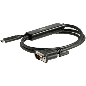 Adaptateur USB-C vers VGA 1m - Câble Actif USB-C à VGA - 1080p - Compatible TB3 - Câble USB-C à VGA - DP Alt Mode HBR2 - 2