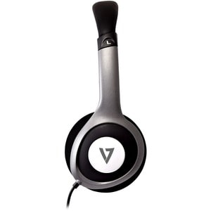 V7 Deluxe Stereo-Kopfhörer mit Lautstärkeregelung, leichtes Headset für iPad, iPhone, iPod, Tablet, Smartphone, Laptop, Co
