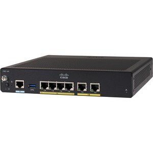 Routeur Cisco 900 C921-4P - Remis à Neuf - 6 Ports - Port de gestion - Gigabit Ethernet - Bureau, Montable en rack, Sous-C