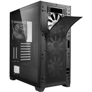 Sharkoon ELITE SHARK TG7M RGB, PC, Schwarz, ATX, EATX, micro ATX, Mini-ITX, Gaming, Multi, Taschenlüfter
