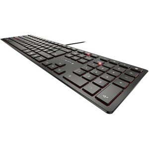 Clavier CHERRY KC 6000 - Câble Connectivité - USB Interface - Pannordique - Noir - Ciseaux Pavé Numérique - 105 Touches To