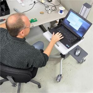 Ergotron Neo-Flex Laptop-Wagen - 6,80 kg Kapazität - 4 Rollen - Aluminium, Plastik, Pulverbeschichteter Stahl - 73,15 cm (