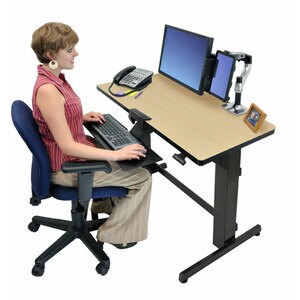WORKFIT-D SIT-STAND DESK BIRCH SURFACE