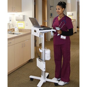 Ergotron StyleView SV10 Medizinische Warenkorb - 4,54 kg Kapazität - 4 Rollen - 7,62 cm (3 Zoll) Rollengröße - Metall, Sta