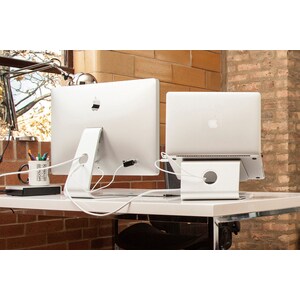 Support pour ordinateur portable Neomounts by Newstar Neomounts Pro - 43,2 cm (17")Profondeur 24 cm - Bureau - Silicone, A