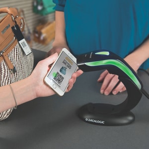 Datalogic Heron HD3430 Handheld Barcode-Scanner-Set - Kabel Konnektivität - Schwarz - 1D, 2D - Bildwandler - USB