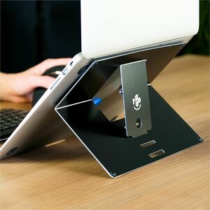 R-Go Riser Support pour ordinateur portable à fixer - noir