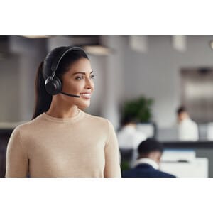 Jabra Evolve2 65 Link380 USB-A MS Mono Headset - Schwarz - Kabellos - Ohraufliegend - Bluetooth