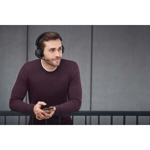 Jabra Evolve2 65 Link380 USB-C MS Stereo Headset - Schwarz - Kabellos - Ohraufliegend - Bluetooth