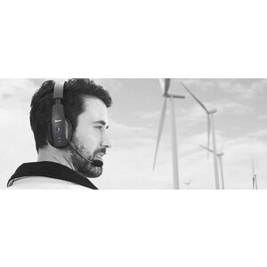 BlueParrott B450-XT BPB-45020 Kabellos Kopfbügel Mono Headset - Monaural - Ohraufliegend - 150 Hz bis 6,80 kHz Frequenzgan