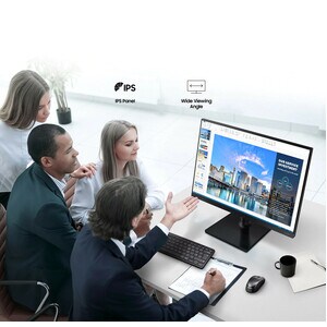 Moniteur LCD Samsung F22T450FQR 22" Class Full HD - 16:9 - Noir - 55,9 cm (22") Viewable - Technologie IPS - LED Rétroécla