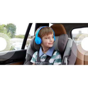 Belkin SOUNDFORM Mini Kabel/Kabellos Auf den Ohren, Kopfbügel, Über das Ohr Stereo Headset - Blau - Binaural - Geschlossen