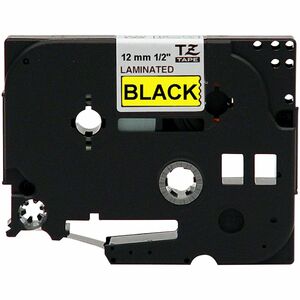 Etikettenband P-touch TZE631 - 12 mm Breite - Rechteck - Gelb - Fettbeständig, Schmutzabweisend, Temperaturbeständig - 1 Each