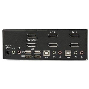 StarTech.com Commutateur KVM 2 Ports DisplayPort, USB et Audio - Switch KVM - 2560x1600 - 2 Ordinateur(s) - 1 Utilisateur(