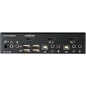StarTech.com 2 Port USB HDMI KVM Switch mit Audio und USB 2.0 Hub - 2 Computer - 1 Lokaler Benutzer(n) - WUXGA - 1920 x 12